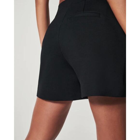 NWT Spanx The‎ Perfect A-Line Short Black Pull-On Ponte Stretch Smoothing Small - Picture 4 of 16